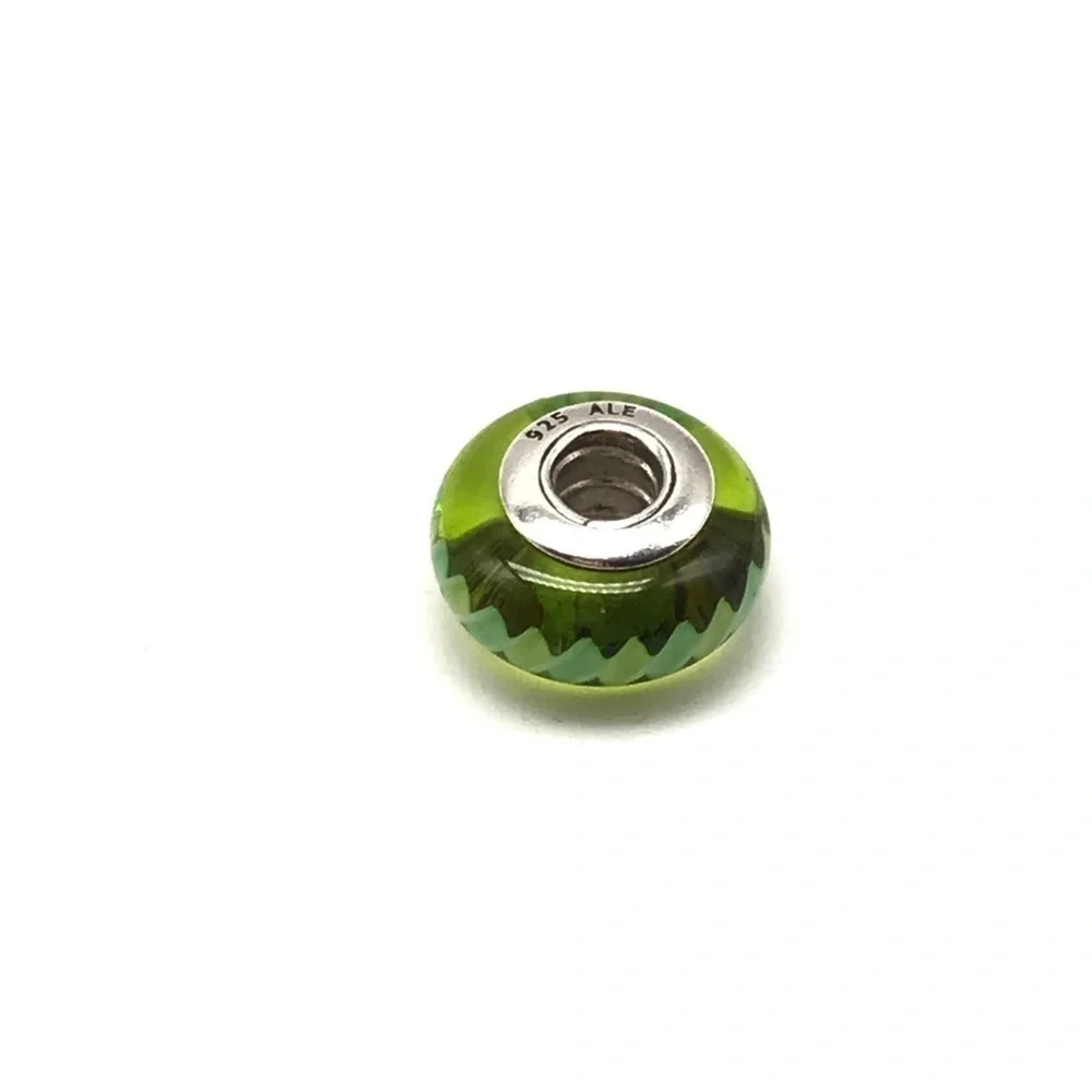 Pandora Lime Green Murano Glass Charm
